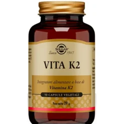 Solgar Vita K2 50 Capsule - Integratore Vitamina K2 Naturale