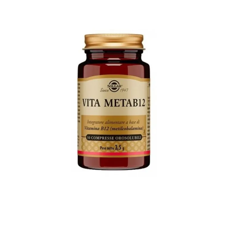 Solgar Vita Meta B12 integratore di vitamina B12 da 30 compresse orosolubili