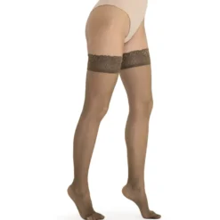 Solidea Brigitte Micro Rete Calze Autoreggenti 70 denari colore Paprika Taglia M 1 paio
