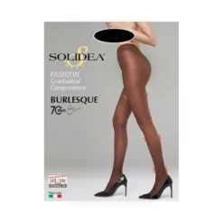 Solidea Burlesque Collant a Rete 70 denari colore Miele Taglia M 1 paio