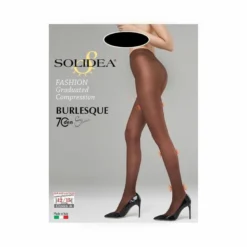 Solidea Burlesque Collant a Rete 70 denari colore Miele Taglia S 1 paio