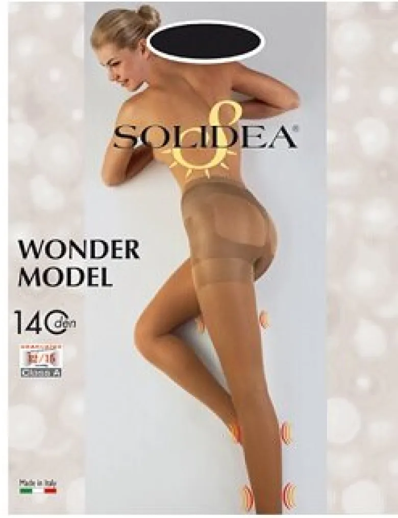 Solidea Collant Wonder Model 140 Denari Opaque Nero 4 Large 1 Paio