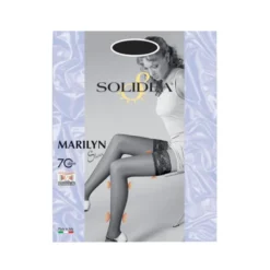 Solidea Marilyn Calze Autoreggenti 70 denari colore Camel Taglia L 1 paio