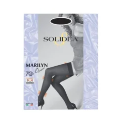 Solidea Marilyn Opaque Calze Autoreggenti 70 denari colore Fumo Taglia L 1 paio