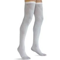 Solidea No-Embol Calze A Compressione Graduata Colore Bianco Taglia S