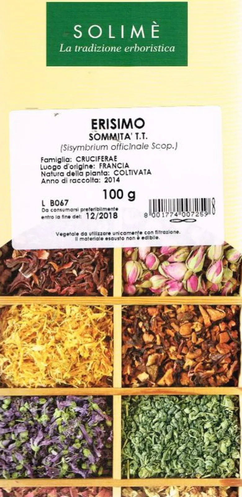 Solimè Erisimo Sommità Taglio Tisana 100g