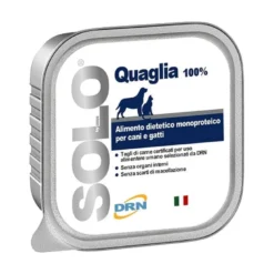 Solo Quaglia alimento monoproteico cani e gatti 300g