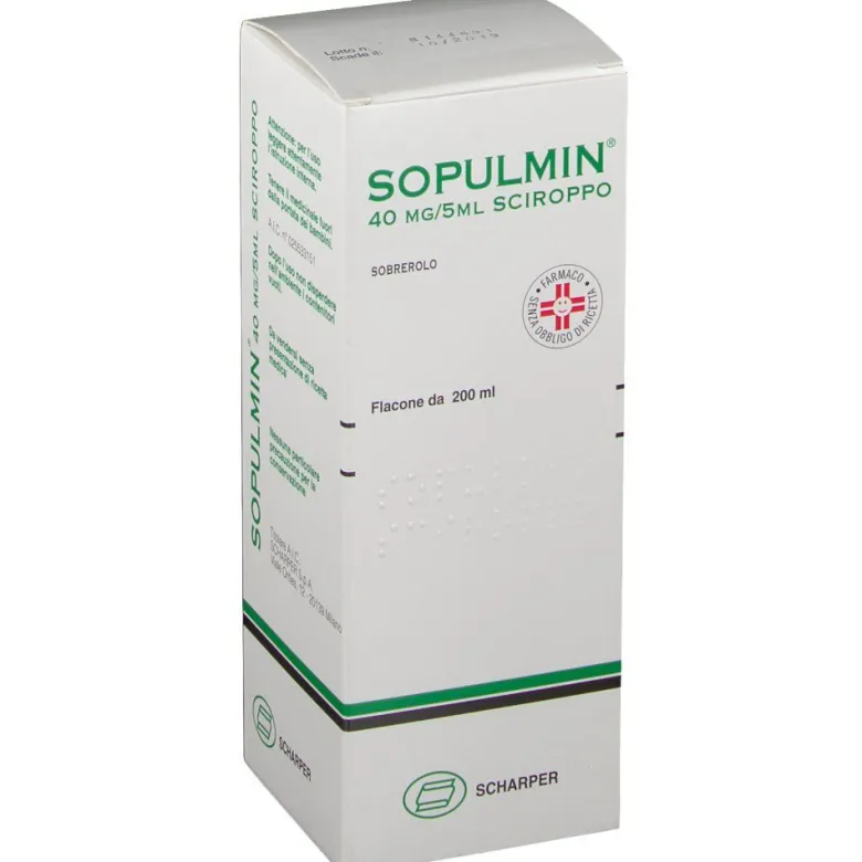 Sopulmin 0,8g/100ml Sciroppo Mucolitico 200ml