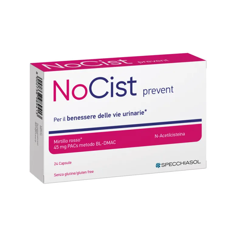 Specchiasol NoCist Prevent Bl-Dmacfavorisce la funzionalità delle vie urinarie da 24 capsule veget