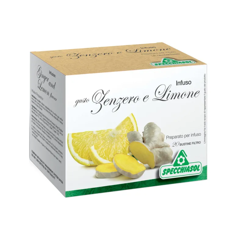 Specchiasol Zenzero e Limone Infuso Bio 20 filtri