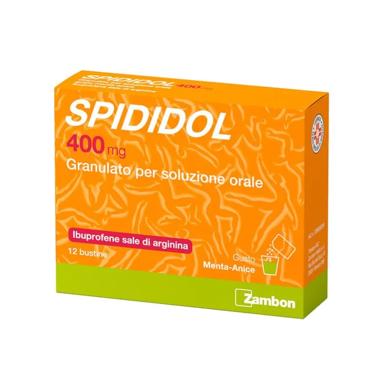 Spididol 400mg granulato per soluzione orale gusto cola-limone 12 bustine