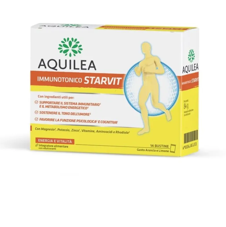 Starvit riduce la stanchezza e l'affaticamento 14 bustine gusto arancia