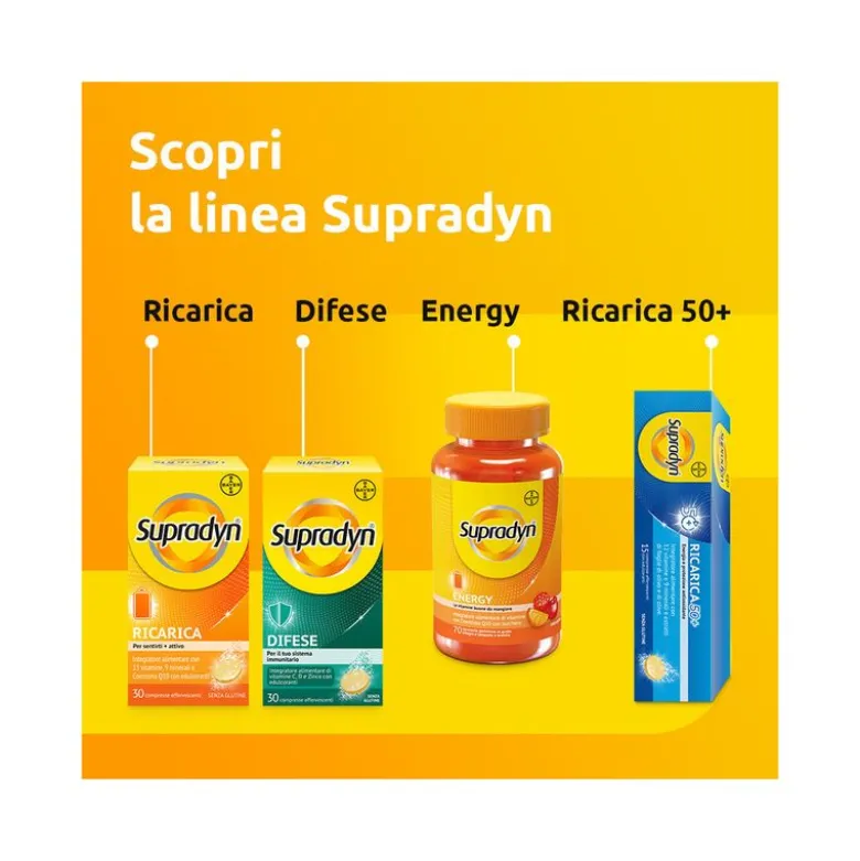 Supradyn Magnesio e Potassio Integratore sport con Vitamine B Vitamina C e Minerali 24 Bustine Eff