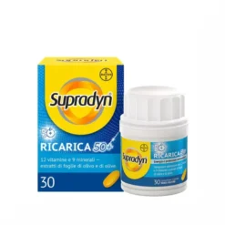 Supradyn Ricarica 50+ Integratore Vitamine e Minerali con Antiossidanti 30 Compresse Rivestite