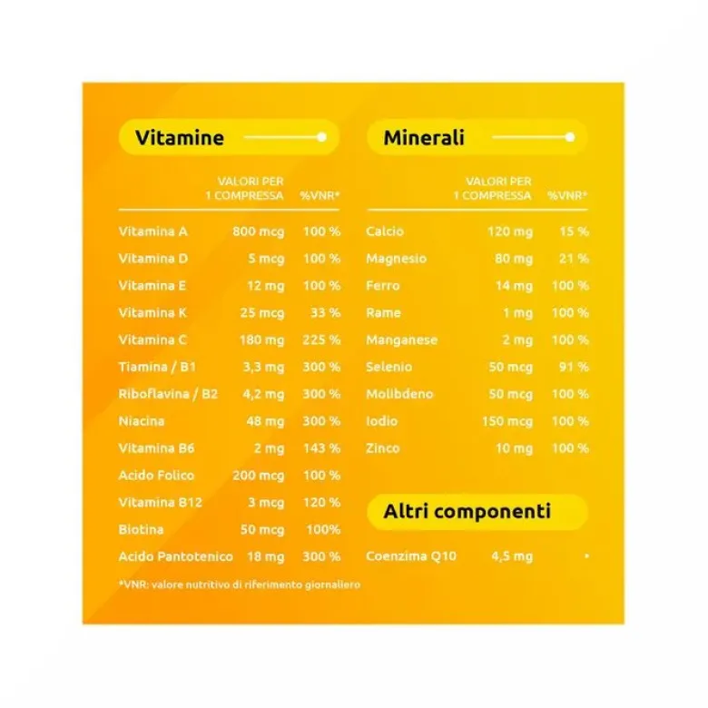 Supradyn Ricarica Integratore Multivitaminico Completo e Minerali 15 Compresse Effervescenti