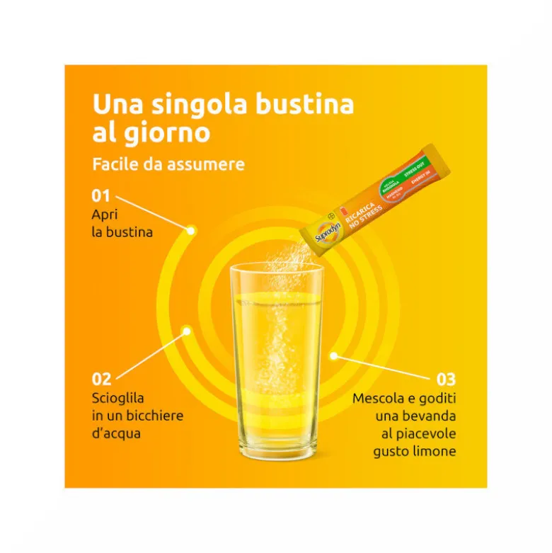 Supradyn Ricarica No Stress Integratore Vitamine e Magnesio contro la Stanchezza da Stress 20 Buste