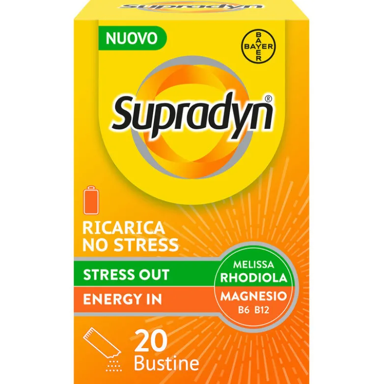 Supradyn Ricarica No Stress Integratore Vitamine e Magnesio contro la Stanchezza da Stress 20 Buste