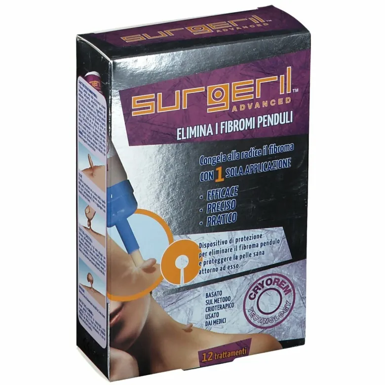 Surgeril advanced rimozione fibromi penduli 50ml 12 trattamenti