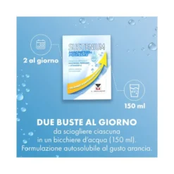 Sustenium Magnesio e Potassio Gusto Arancia 28 bustine