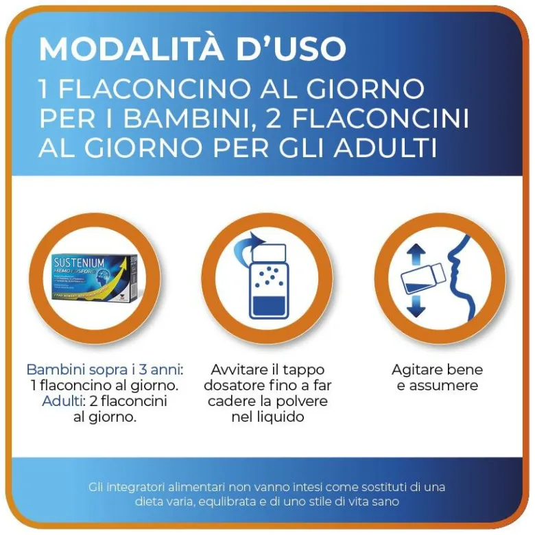 Sustenium MEMO fosforo 10 flaconcini