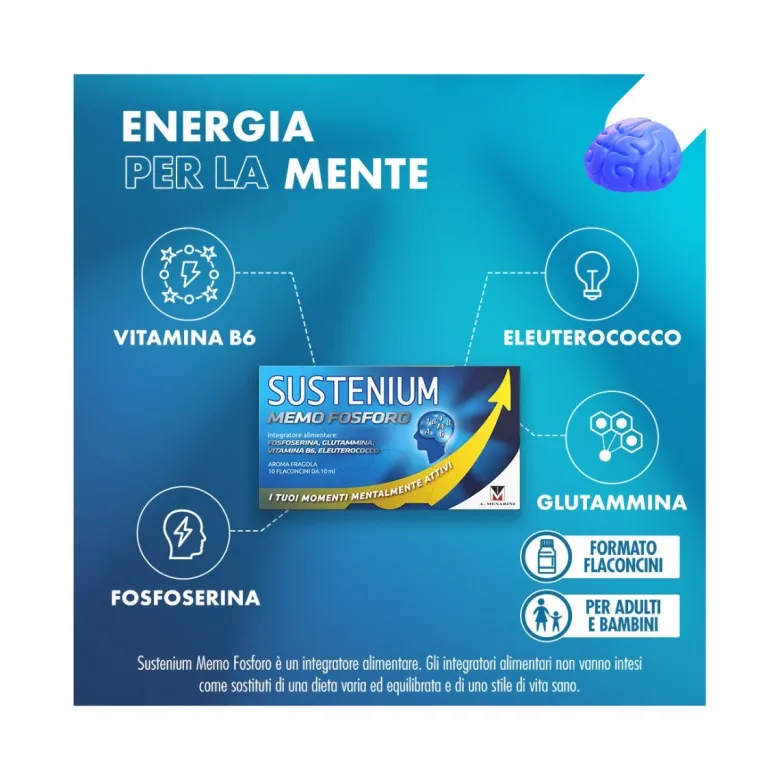 Sustenium MEMO fosforo 10 flaconcini