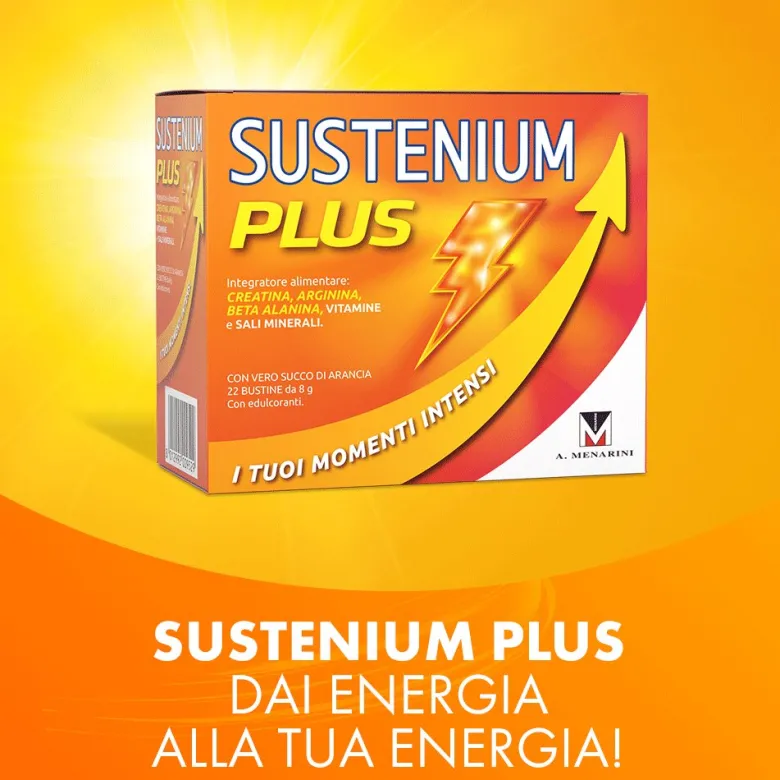 Sustenium Plus 22 Bustine - Integratore Energetico Potente