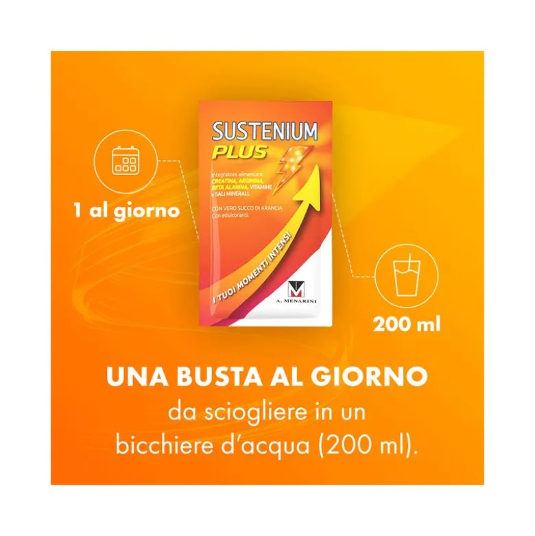 Sustenium Plus 22 Bustine - Integratore Energetico Potente