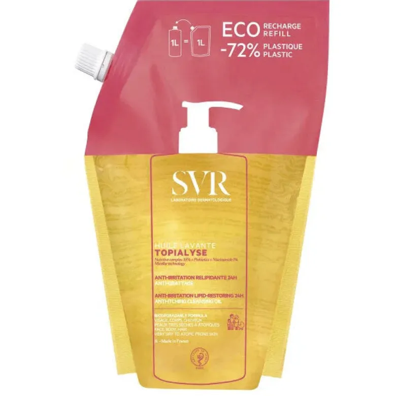 SVR Topialyse Huile Lavante Ricarica Detergente Corpo Anti Prurito 1L