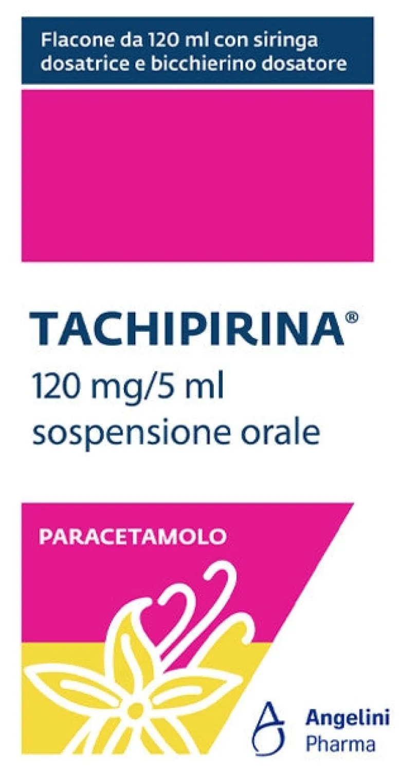 Tachipirina Sciroppo 120mg/5ml sospensione orale gusto vaniglia e caramello 120ml