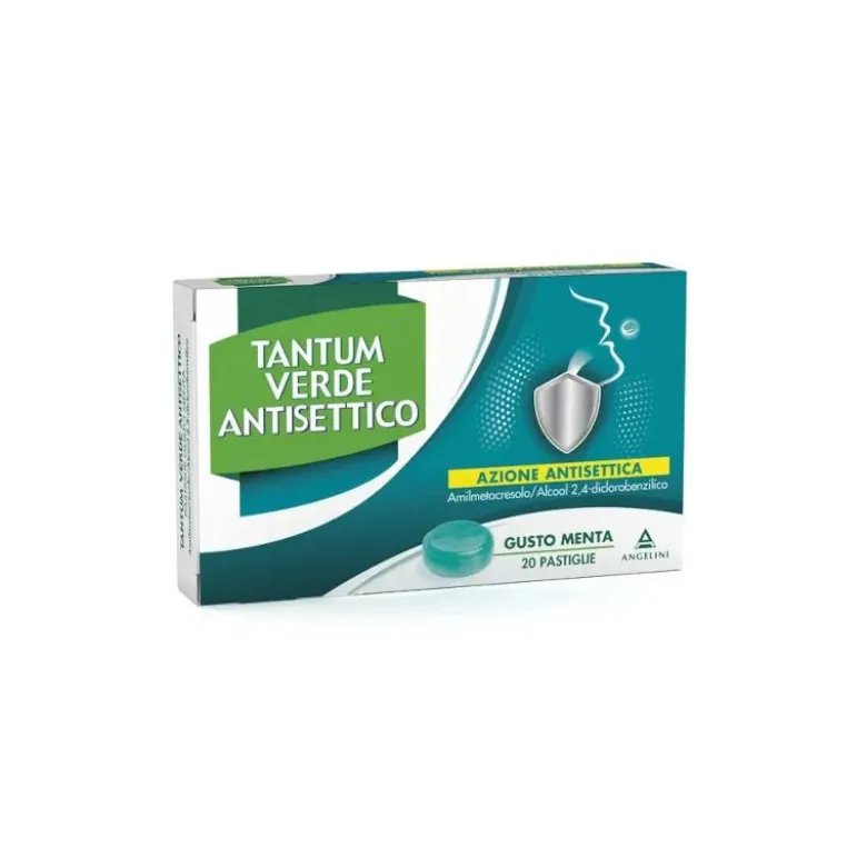 Tantum Verde Antisettico 20 pastiglie gusto menta