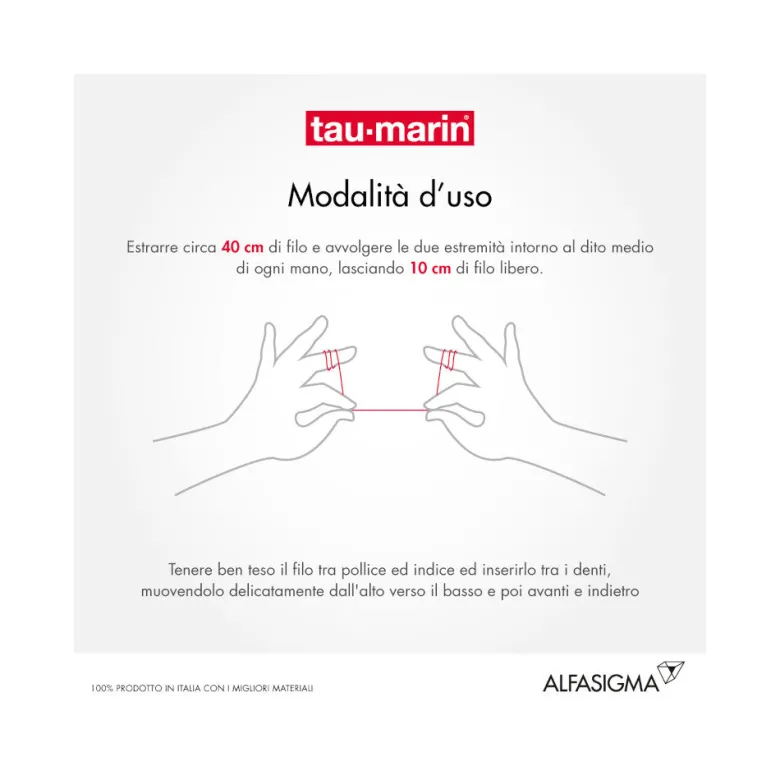 Tau-marin Filo interdentale tau-slim ultrapiatto 25mt