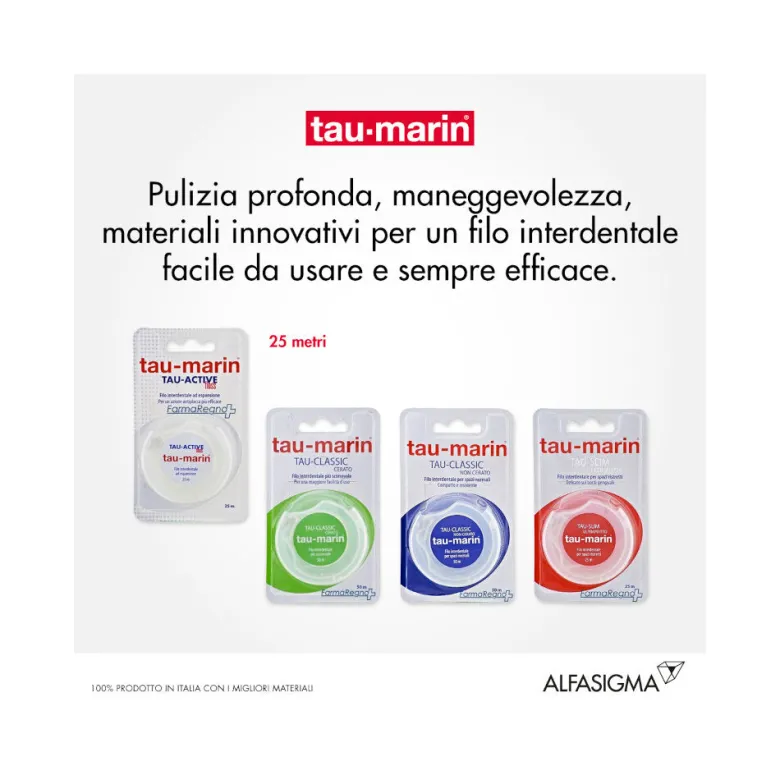 Tau-Marin Tau-Active Floss filo interdentale ad espansione 25m