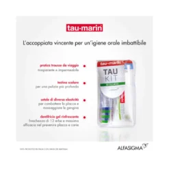 Tau-Marin Tau Kit spazzolino e dentifricio setole verdi e blu 20ml