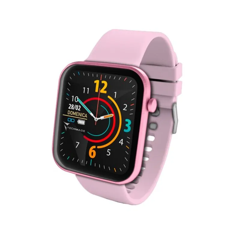 Techmade Have Smartwatch Con Frame In Alluminio 1,68 Pink