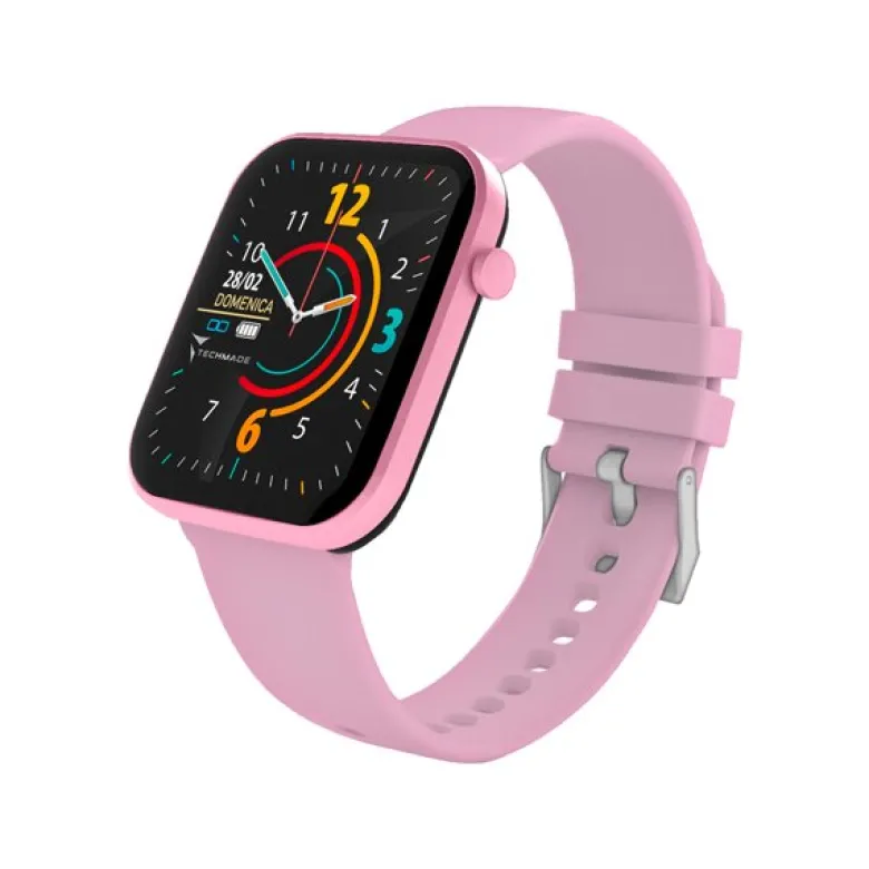 Techmade Have Smartwatch Con Frame In Alluminio 1,68 Pink
