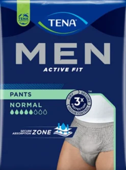 Tena Men Pants Active Fit Normal pannoloni a boxer assorbenti taglia L/XL 8 pezzi