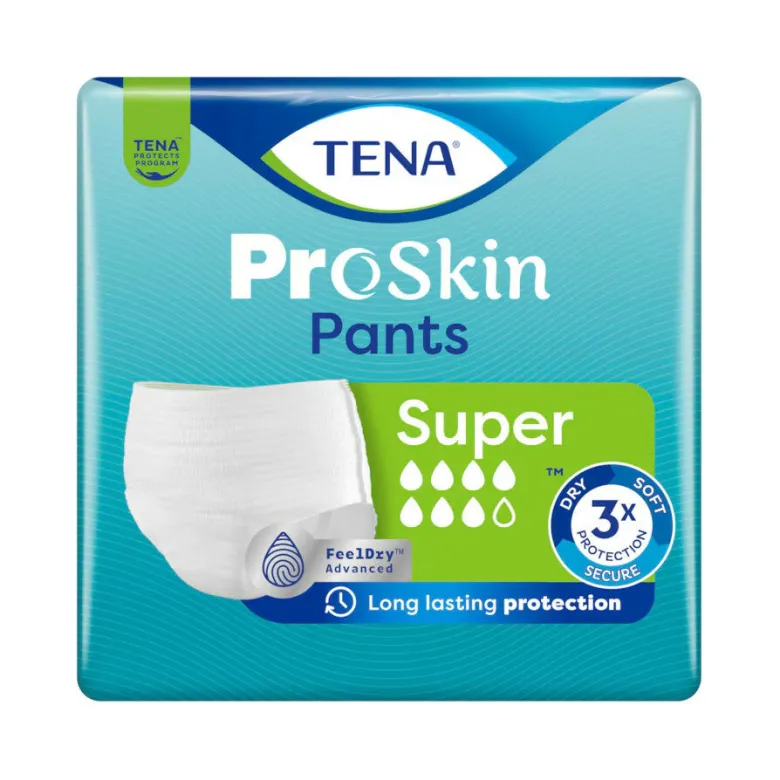Tena Proskin Pants Super Mutandine Assorbenti Small 12 Pezzi