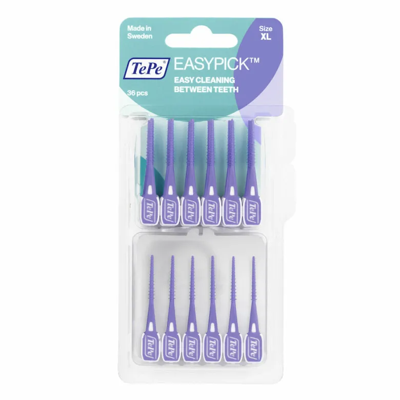 Tepe Easypick Scovolini Viola XL Per Spazi Interdentali Molto Larghi 36 Pezzi