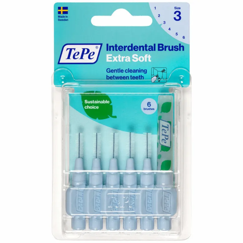 TePe Interdental Brush Extra Soft scovolino interdentale 6 pezzi dimensione 3