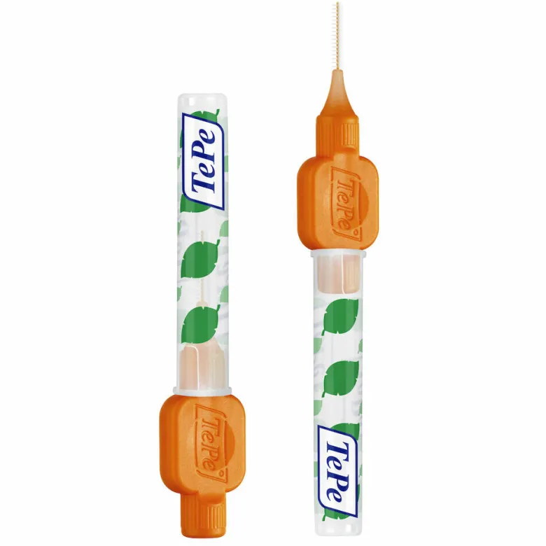 TePe Original Arancione Scovolino Per Pulizia Interdentale Misura ISO 1 filo 0,45 mm 6 Pezzi