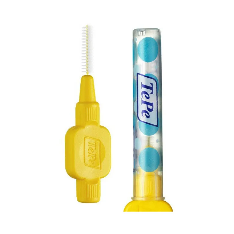 TePe Original Giallo Scovolino Per Pulizia Interdentale Misura ISO 4 filo 0,7 mm 6 Pezzi