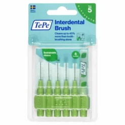 TePe Original Verde Scovolino Per Pulizia Interdentale Misura ISO 5 (filo 0,8 mm) 6 Pezzi