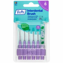 TePe Original Viola Scovolino Per Pulizia Interdentale Misura ISO 6 Filo 1,1 mm 6 Pezzi