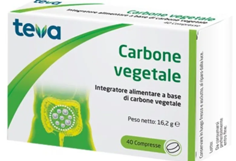 Teva Carbone vegetale benessere intestinale 40 compresse