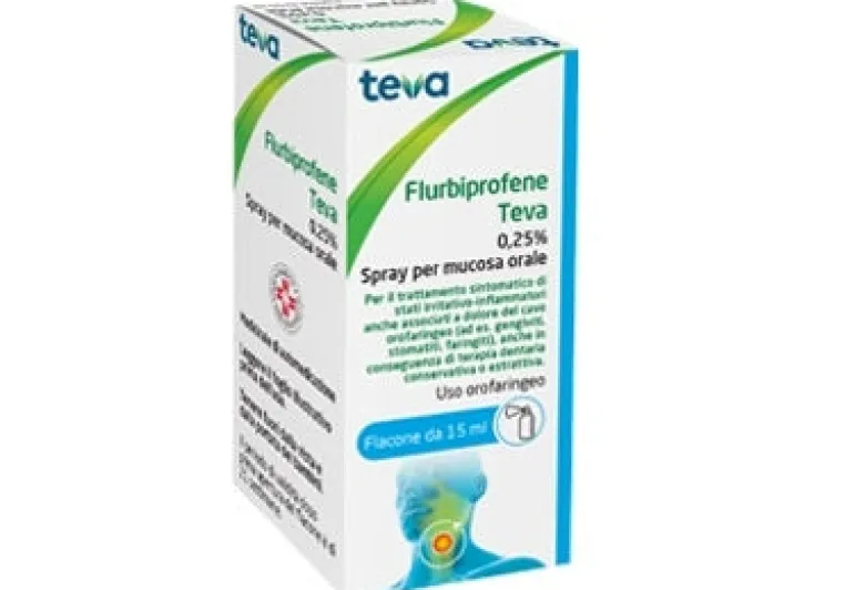 Teva Flurbiprofene 0,25% spray per mucosa orale 15 ml