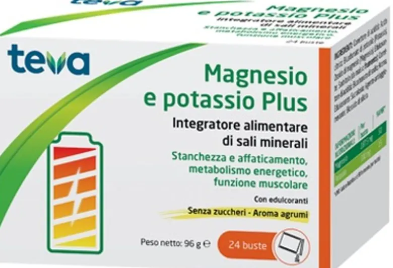 Teva Magnesio e Potassio per stanchezza e affaticamento 24 buste