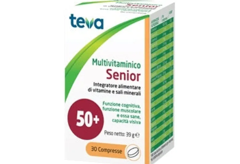 Teva Multivitaminico Senior 50+ vitamine e sali minerali 30 compresse