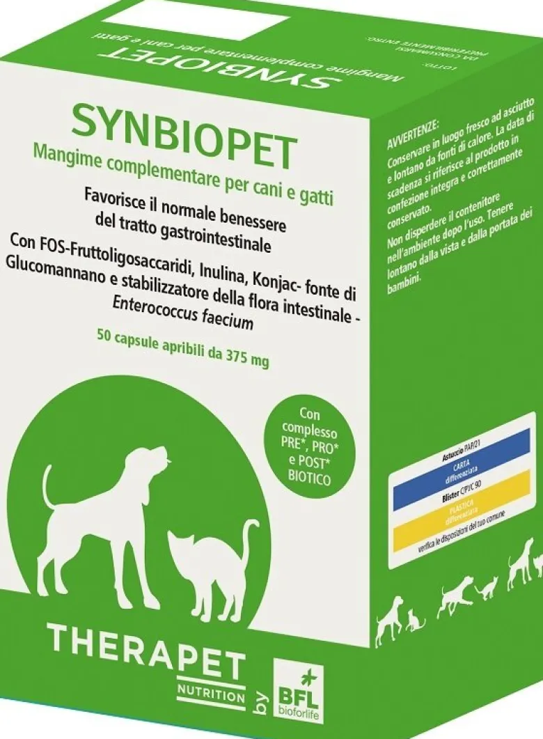 Therapet Synbiopet Cane e Gatto 50 Capsule