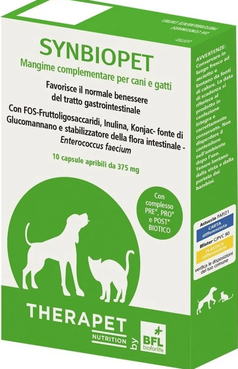 Therapet Synbiopet Cane e Gatto 10 Capsule
