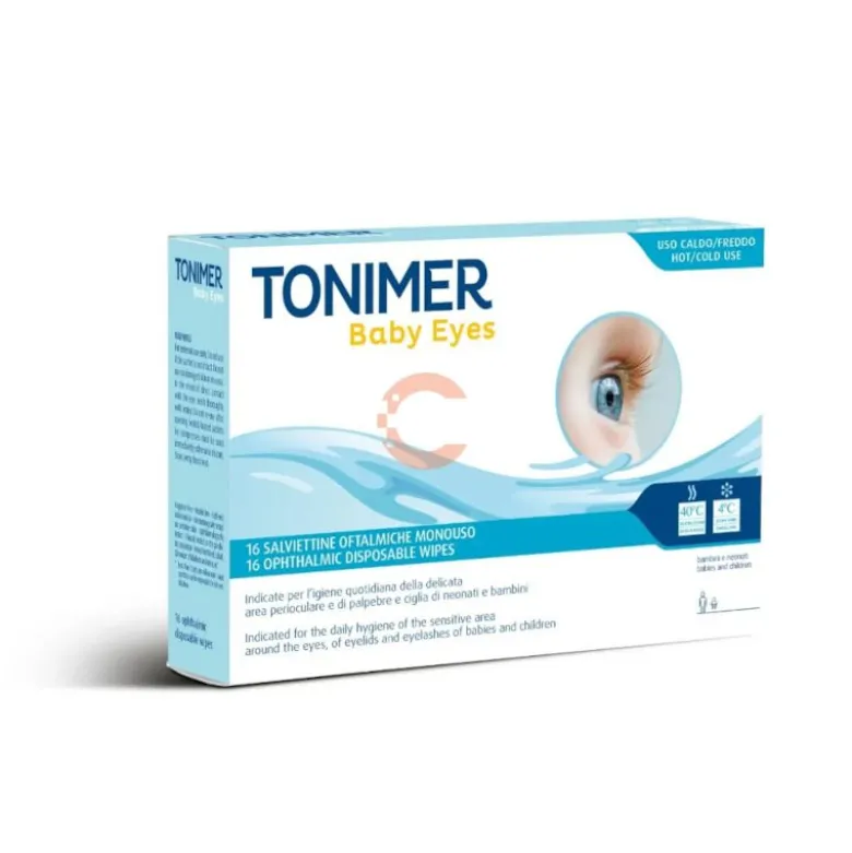 Tonimer Baby Eyes salviettine oftalmiche monouso 16 pezzi